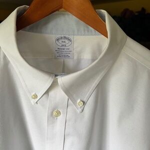 Brooks Brothers Golden Fleece Oxford Button-down Shirt - White - Regent XXL